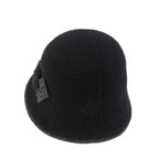 Diamond Shape Knitted Wool Blended Bucket Hat Foldable Winter Bowler Hat