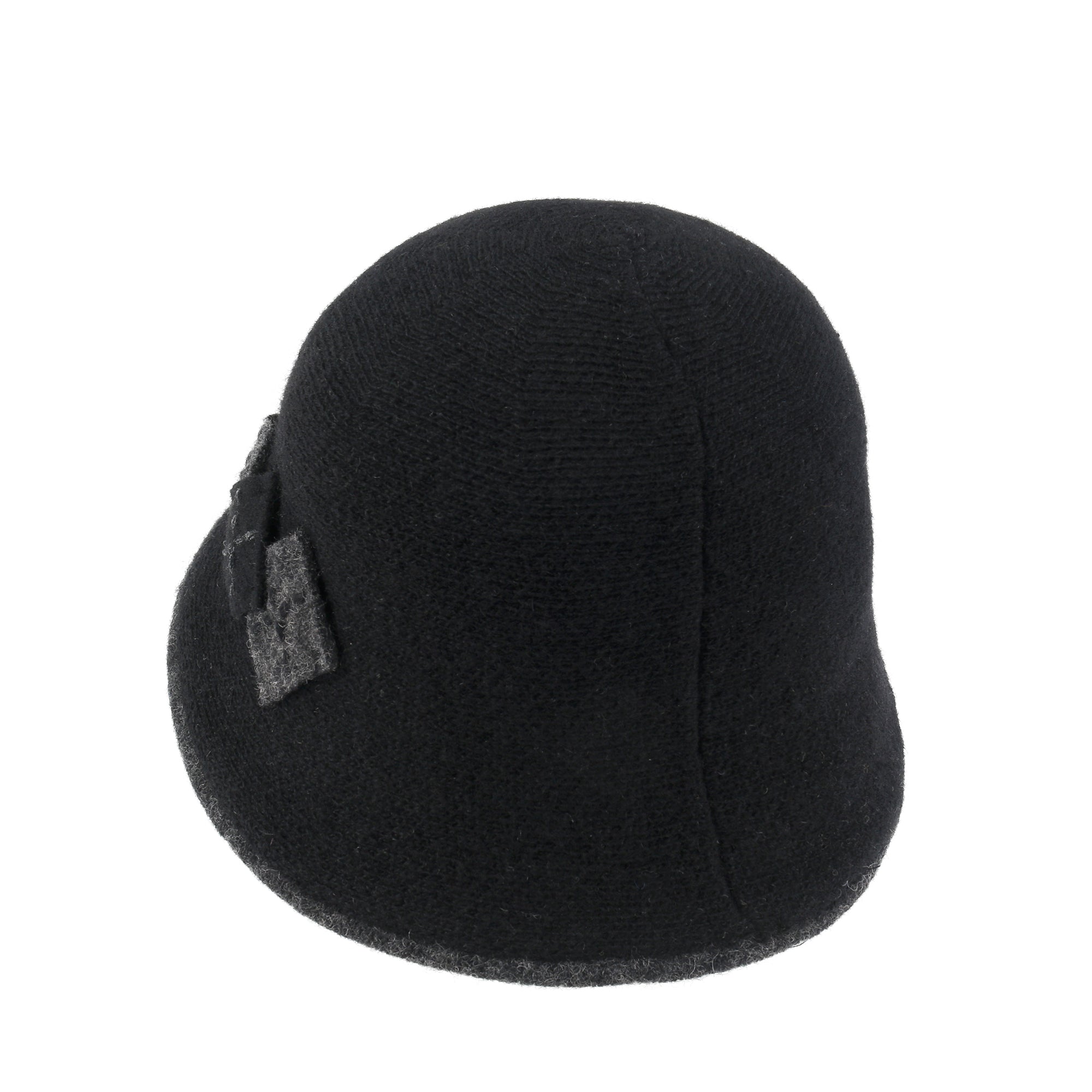 Diamond Shape Knitted Wool Blended Bucket Hat Foldable Winter Bowler Hat