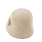 Diamond Shape Knitted Wool Blended Bucket Hat Foldable Winter Bowler Hat