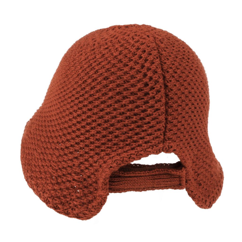 Crochet Asymmetrical Brim Wool Blended Bucket Hook And Loop Winter Hat