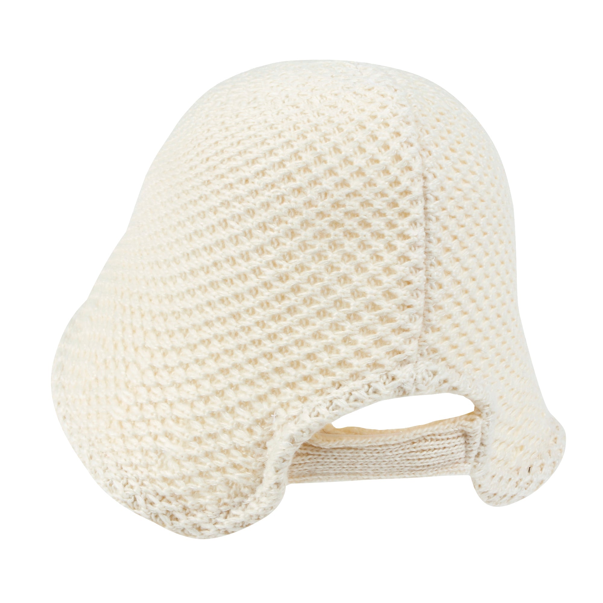 Crochet Asymmetrical Brim Wool Blended Bucket Hook And Loop Winter Hat