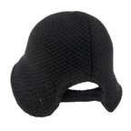Crochet Asymmetrical Brim Wool Blended Bucket Hook And Loop Winter Hat