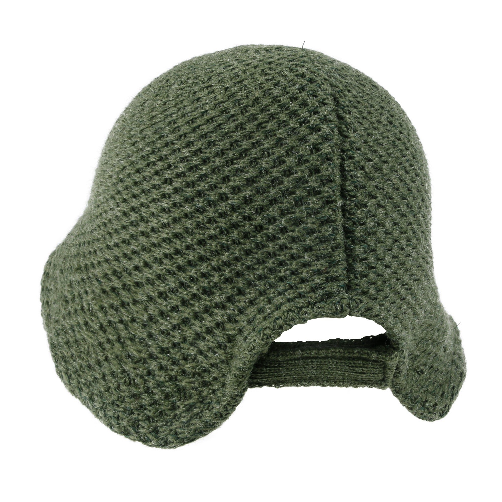 Crochet Asymmetrical Brim Wool Blended Bucket Hook And Loop Winter Hat