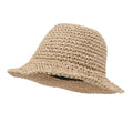 Raffia Straw Feminine Sun Bonnet Hat Classic Crochet Bucket Hat