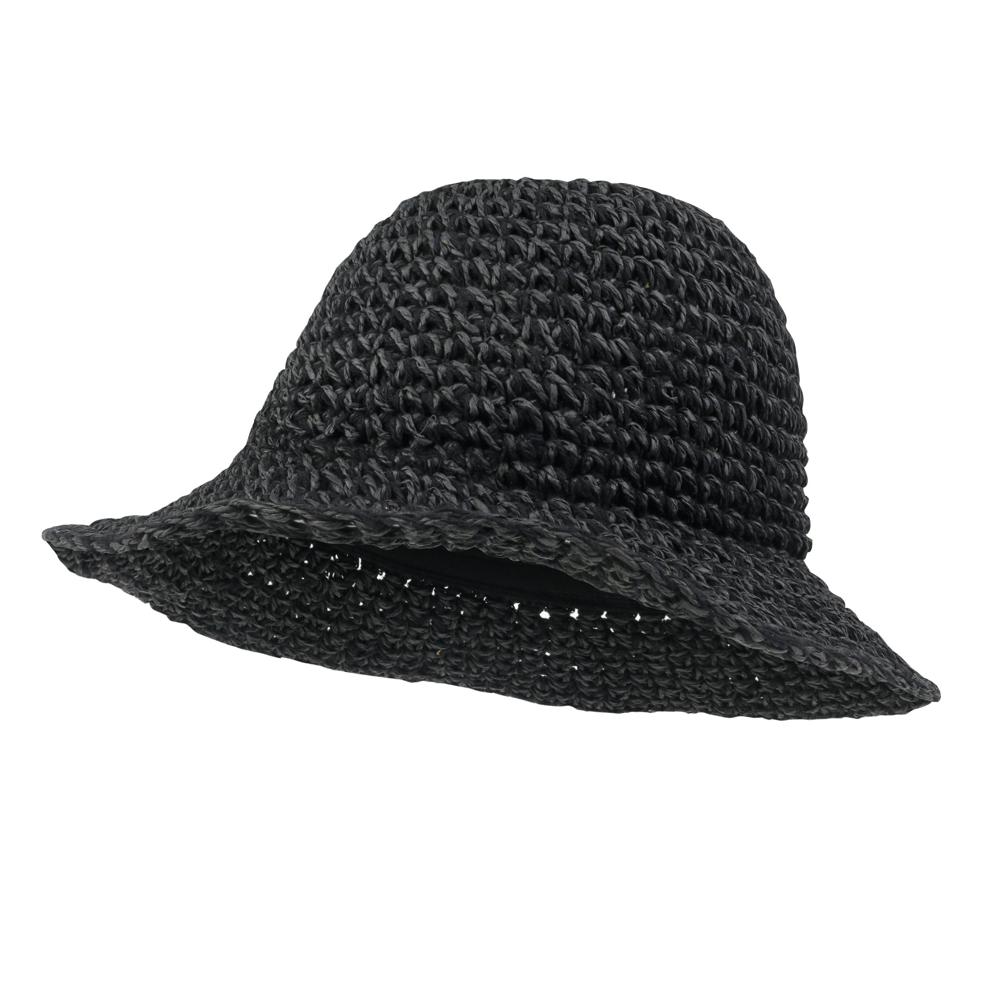 Raffia Straw Feminine Sun Bonnet Hat Classic Crochet Bucket Hat