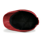 Faux Leather Flat Cap Vintage Cabbie Hat Gatsby Ivy Irish Hunting Newsboy Stretch-fit