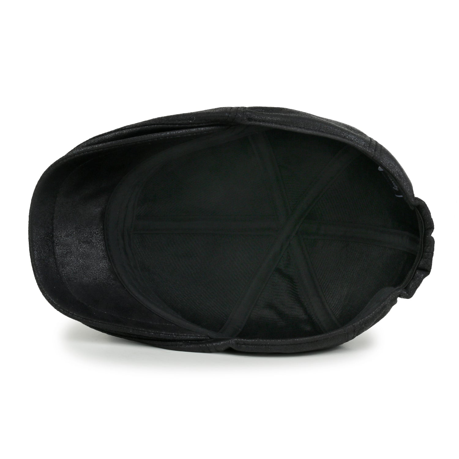 Faux Leather Flat Cap Vintage Cabbie Hat Gatsby Ivy Irish Hunting Newsboy Stretch-fit