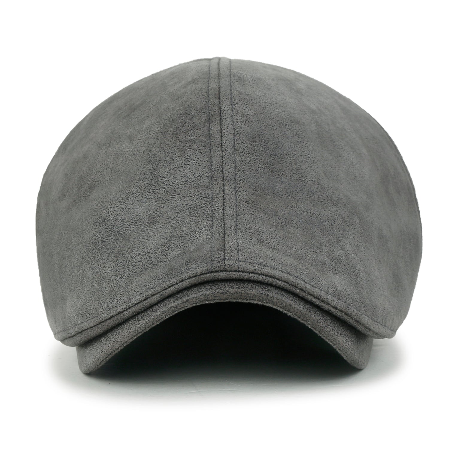 Faux Leather Flat Cap Vintage Cabbie Hat Gatsby Ivy Irish Hunting Newsboy Stretch-fit