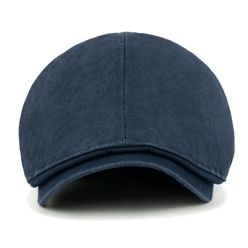 Cotton Washed Flat Cap Cabbie Hat Gatsby Ivy Irish Hunting Newsboy Stretch fit