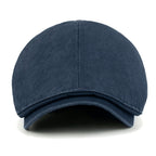 Cotton Washed Flat Cap Cabbie Hat Gatsby Ivy Irish Hunting Newsboy Stretch fit