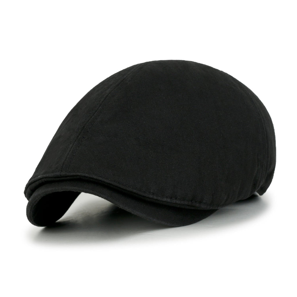 Cotton Washed Flat Cap Cabbie Hat Gatsby Ivy Irish Hunting Newsboy Stretch fit