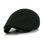 Cotton Washed Flat Cap Cabbie Hat Gatsby Ivy Irish Hunting Newsboy Stretch fit