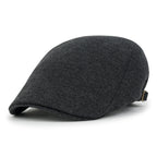 Soft Cotton Jersey Newsboy Flat Cap Ivy Side Strap Driver Hunting Hat