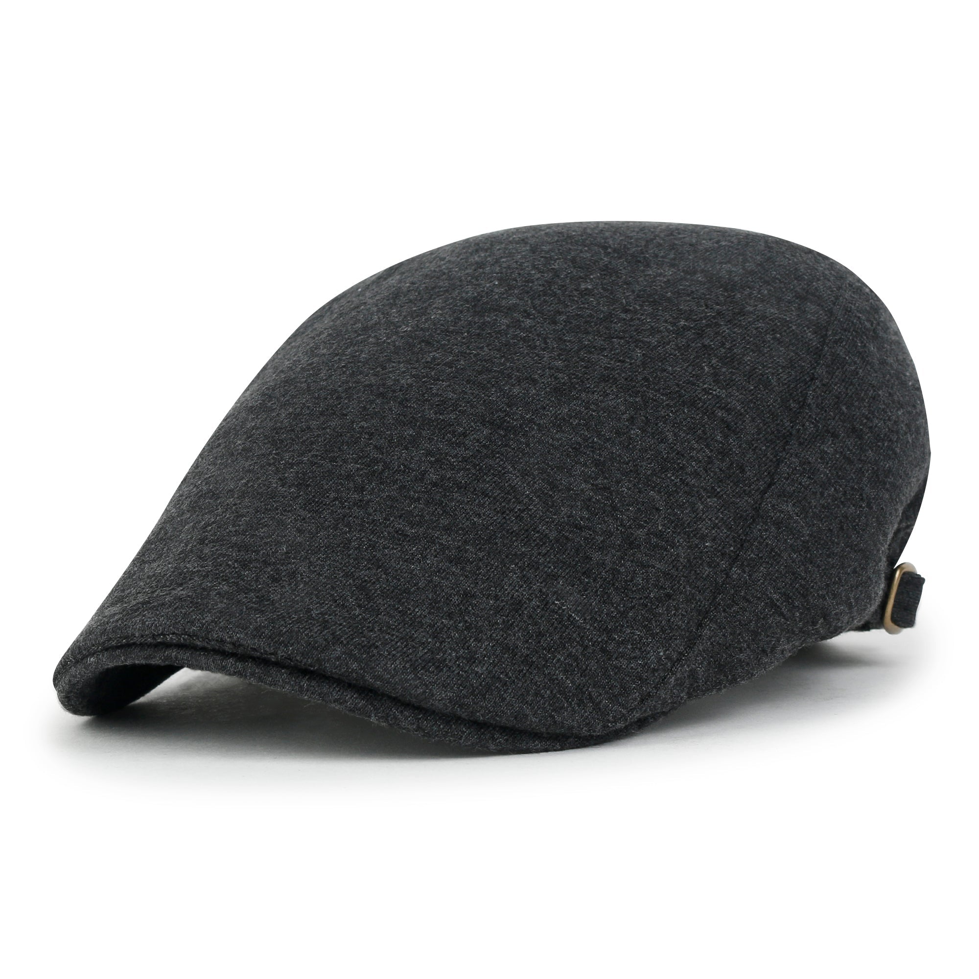 Soft Cotton Jersey Newsboy Flat Cap Ivy Side Strap Driver Hunting Hat