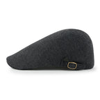 Soft Cotton Jersey Newsboy Flat Cap Ivy Side Strap Driver Hunting Hat