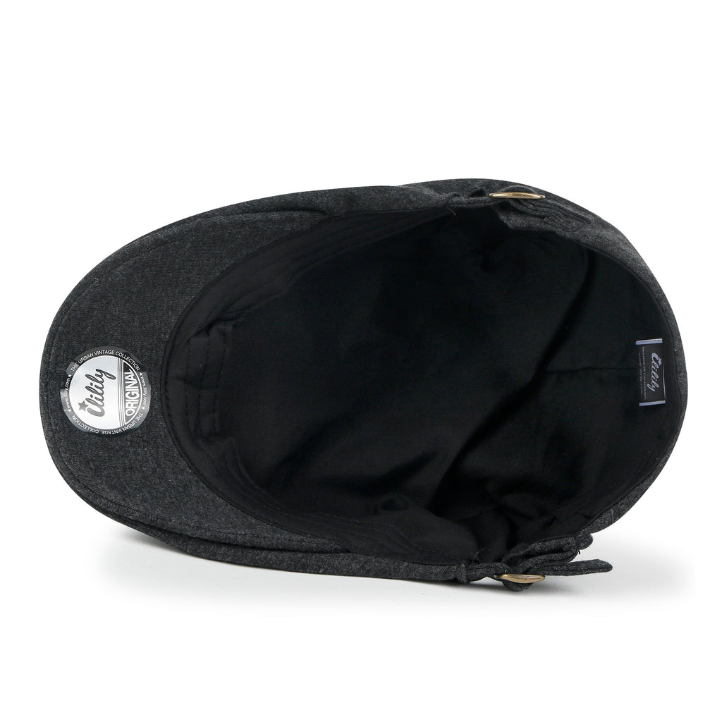 Soft Cotton Jersey Newsboy Flat Cap Ivy Side Strap Driver Hunting Hat