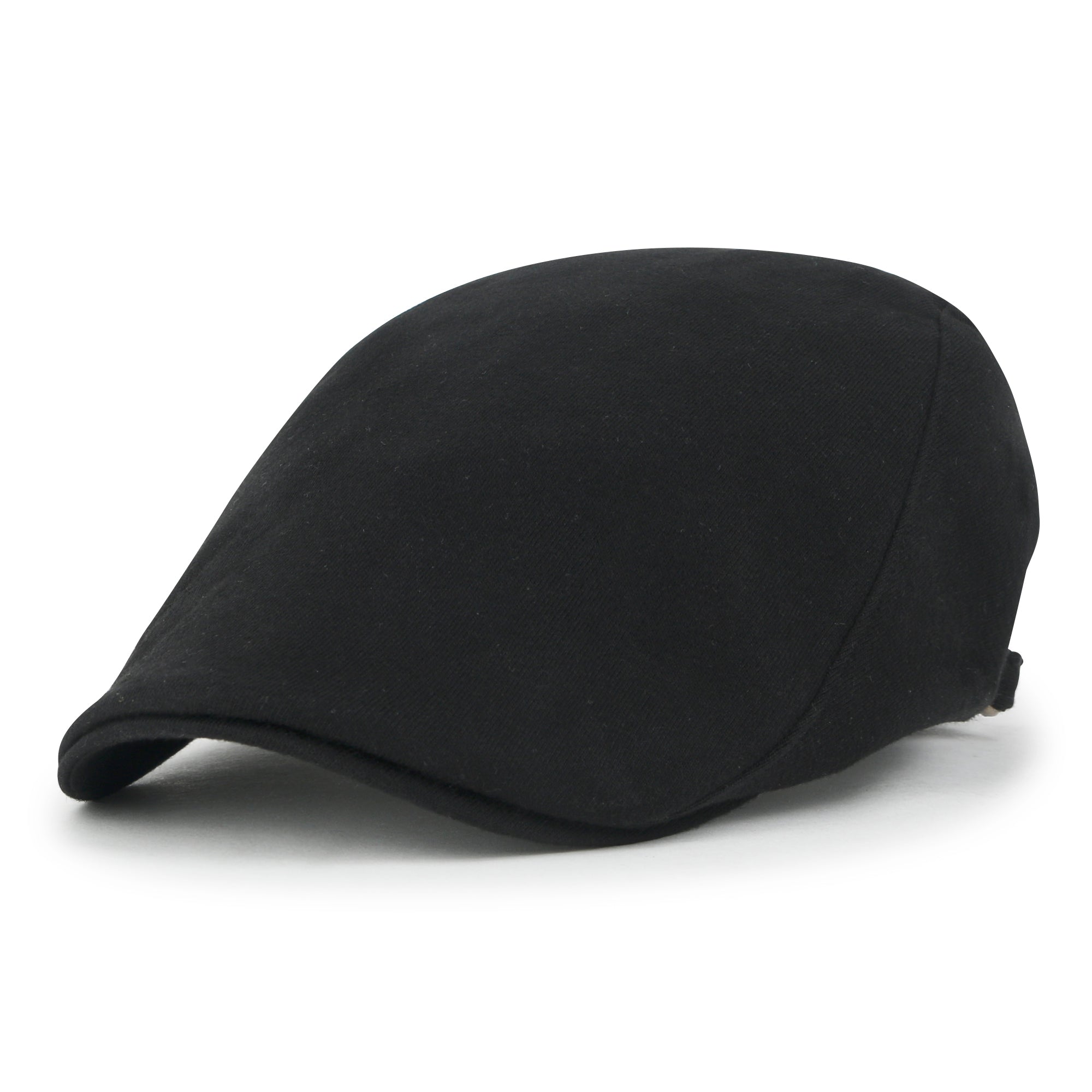 Soft Cotton Jersey Newsboy Flat Cap Ivy Side Strap Driver Hunting Hat