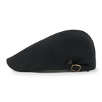 Soft Cotton Jersey Newsboy Flat Cap Ivy Side Strap Driver Hunting Hat