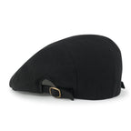 Soft Cotton Jersey Newsboy Flat Cap Ivy Side Strap Driver Hunting Hat