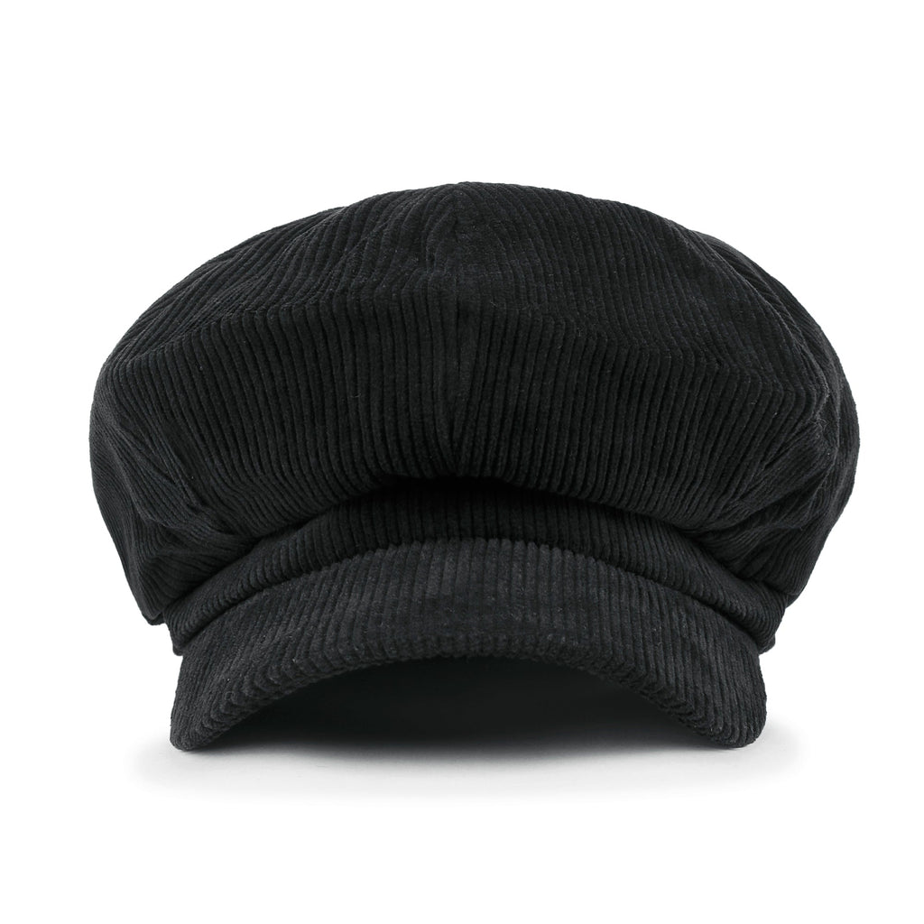 Washed Cotton Newsboy Cabbie Cap Corduroy Duck Bill Flat Hunting Hat