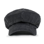 Washed Cotton Newsboy Cabbie Cap Corduroy Duck Bill Flat Hunting Hat