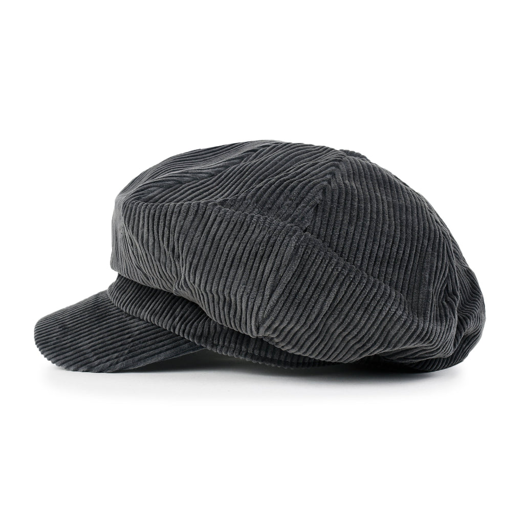 Washed Cotton Newsboy Cabbie Cap Corduroy Duck Bill Flat Hunting Hat