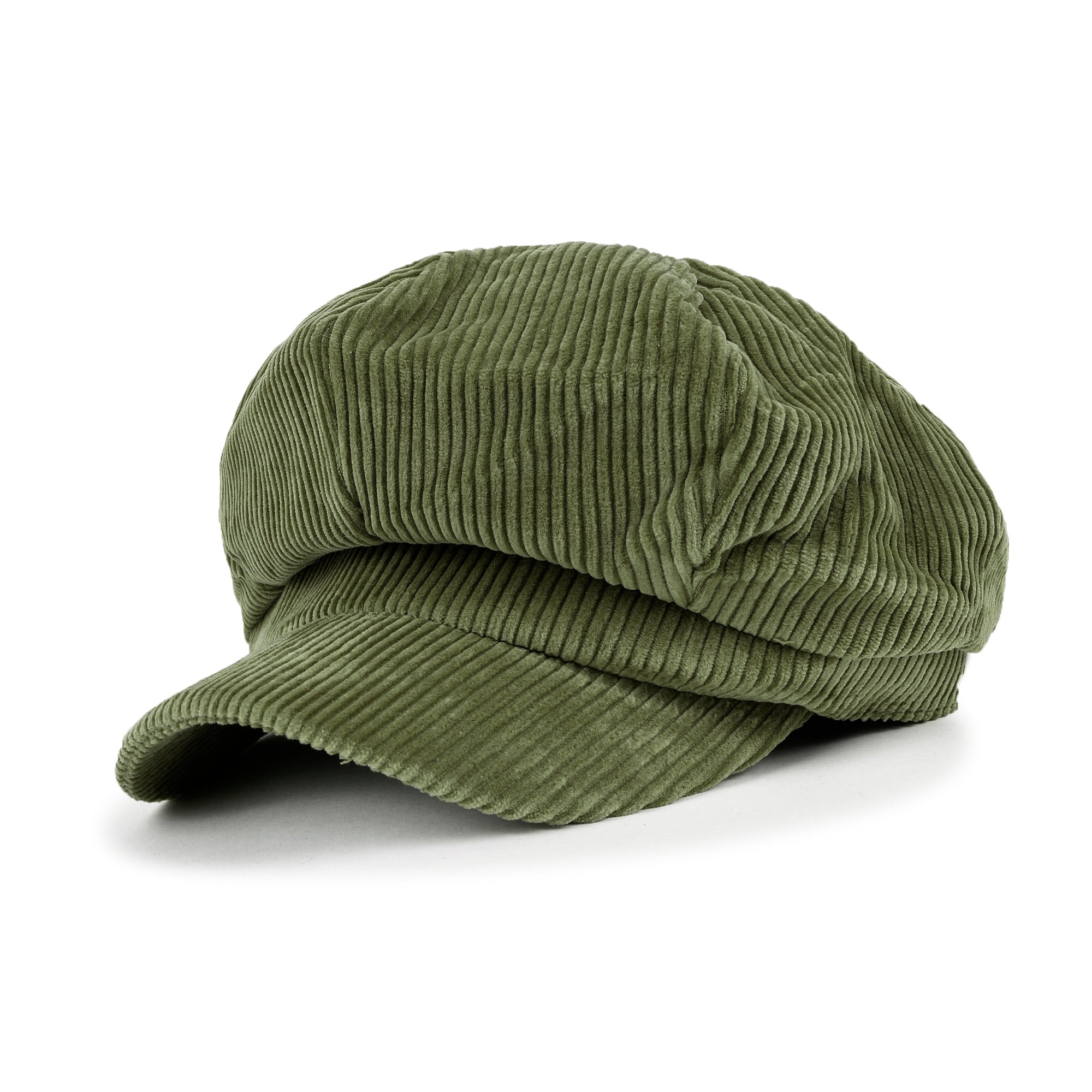 Washed Cotton Newsboy Cabbie Cap Corduroy Duck Bill Flat Hunting Hat