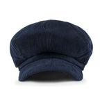 Washed Cotton Newsboy Cabbie Cap Corduroy Duck Bill Flat Hunting Hat