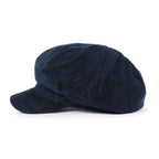Washed Cotton Newsboy Cabbie Cap Corduroy Duck Bill Flat Hunting Hat