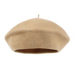Solid Color Wool Blended French Beret Artist Flat Warm Winter Hat
