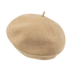 Solid Color Wool Blended French Beret Artist Flat Warm Winter Hat