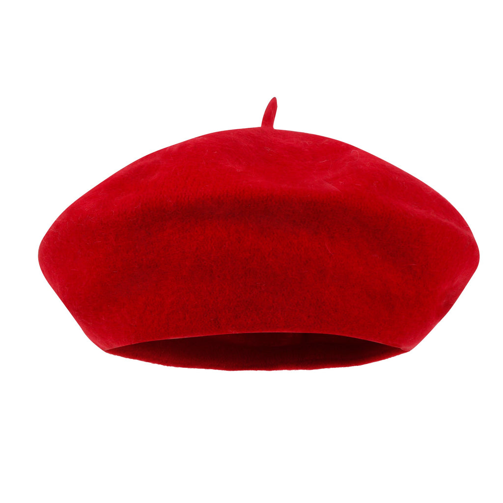 Solid Color Wool Blended French Beret Artist Flat Warm Winter Hat