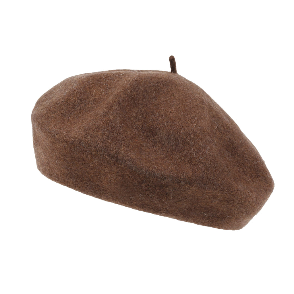 Solid Color Wool Blended French Beret Artist Flat Warm Winter Hat