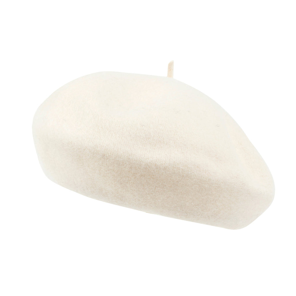 Solid Color Wool Blended French Beret Artist Flat Warm Winter Hat