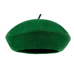 Solid Color Wool Blended French Beret Artist Flat Warm Winter Hat
