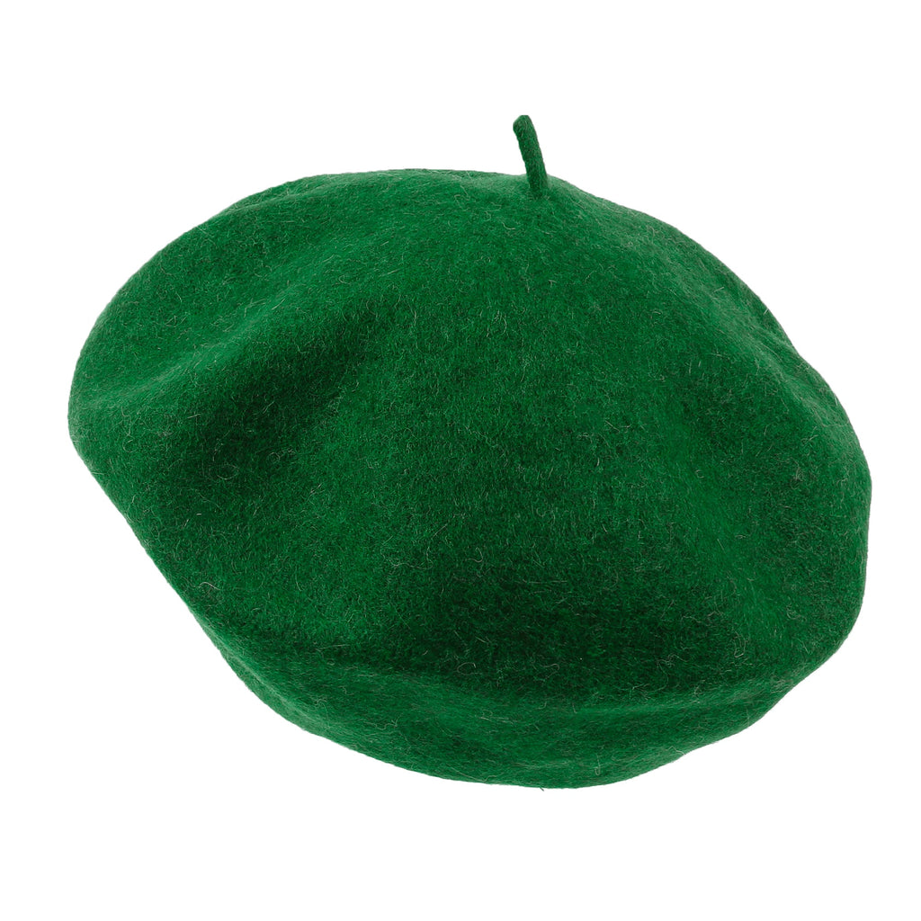 Solid Color Wool Blended French Beret Artist Flat Warm Winter Hat