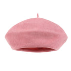 Solid Color Wool Blended French Beret Artist Flat Warm Winter Hat