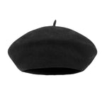 Solid Color Wool Blended French Beret Artist Flat Warm Winter Hat