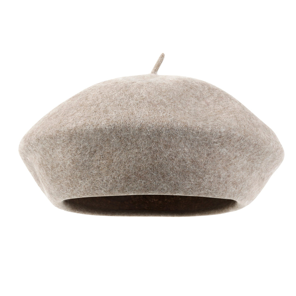Solid Color Wool Blended French Beret Artist Flat Warm Winter Hat
