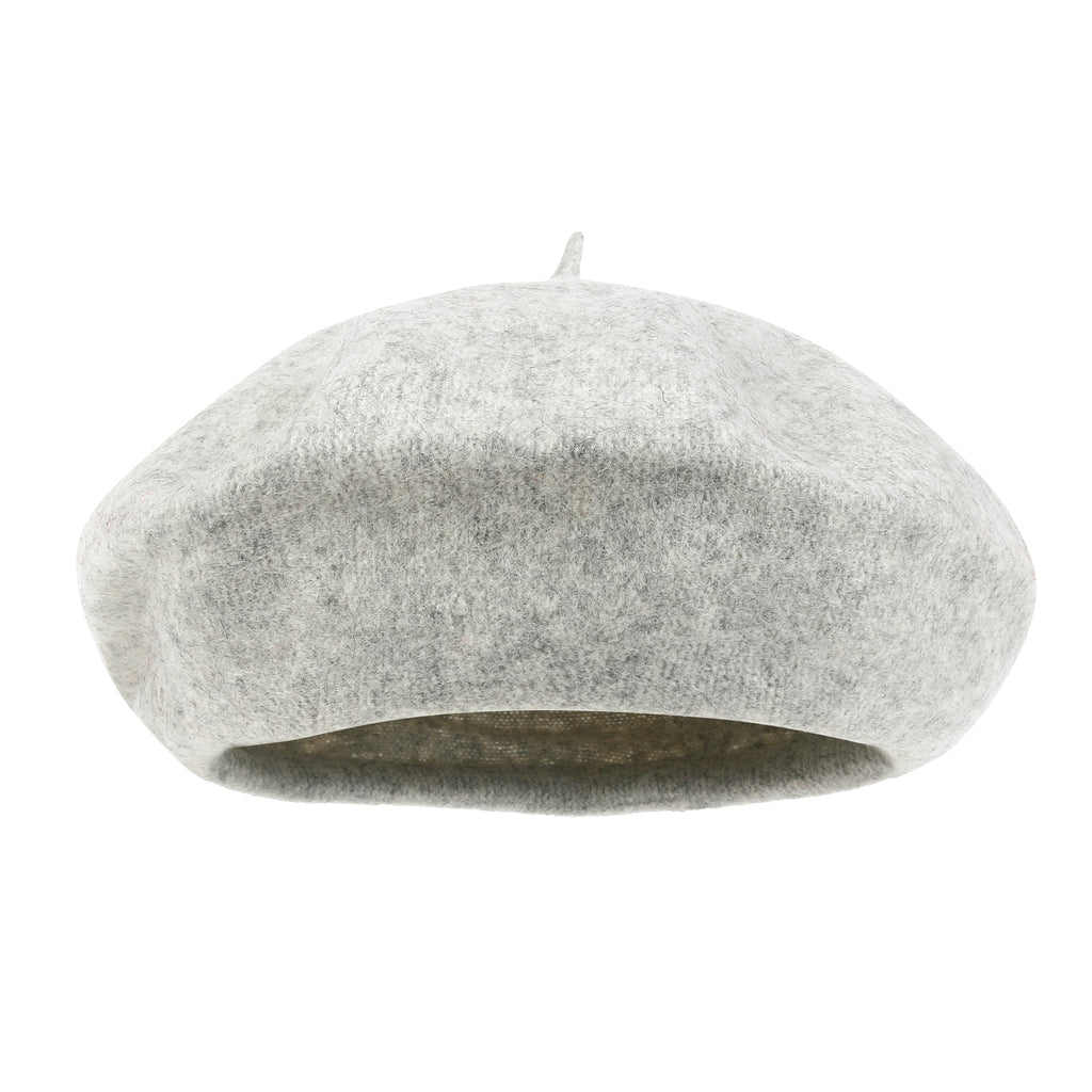 Solid Color Wool Blended French Beret Artist Flat Warm Winter Hat