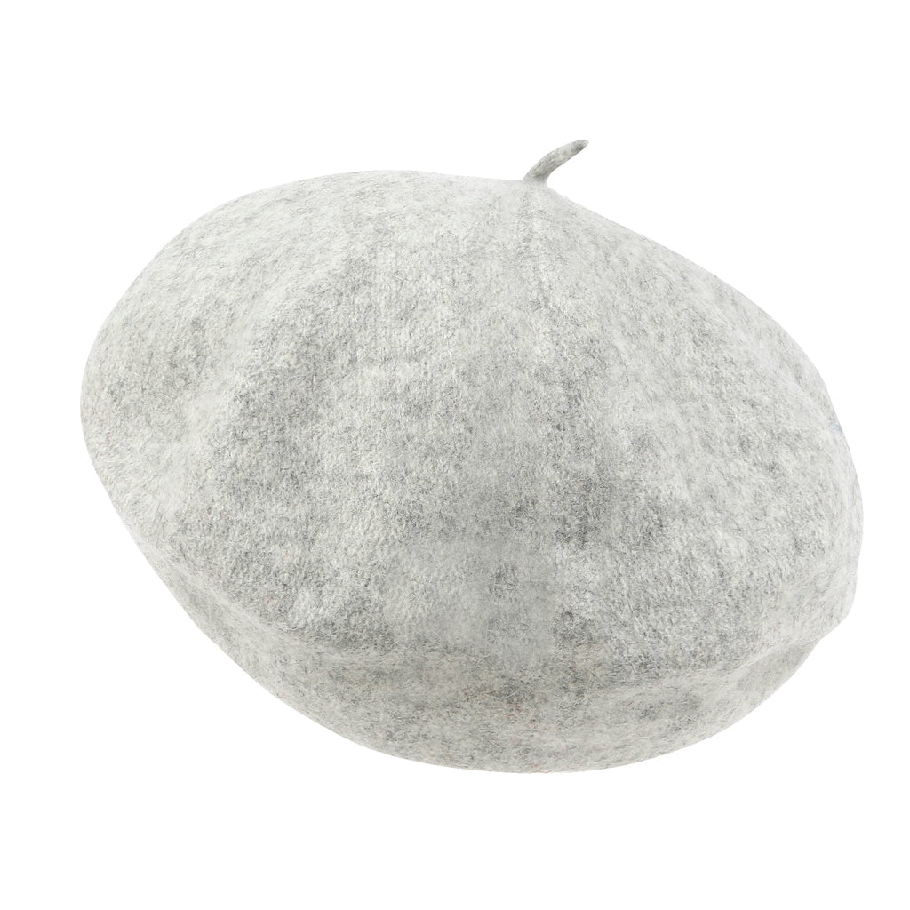 Solid Color Wool Blended French Beret Artist Flat Warm Winter Hat