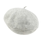 Solid Color Wool Blended French Beret Artist Flat Warm Winter Hat