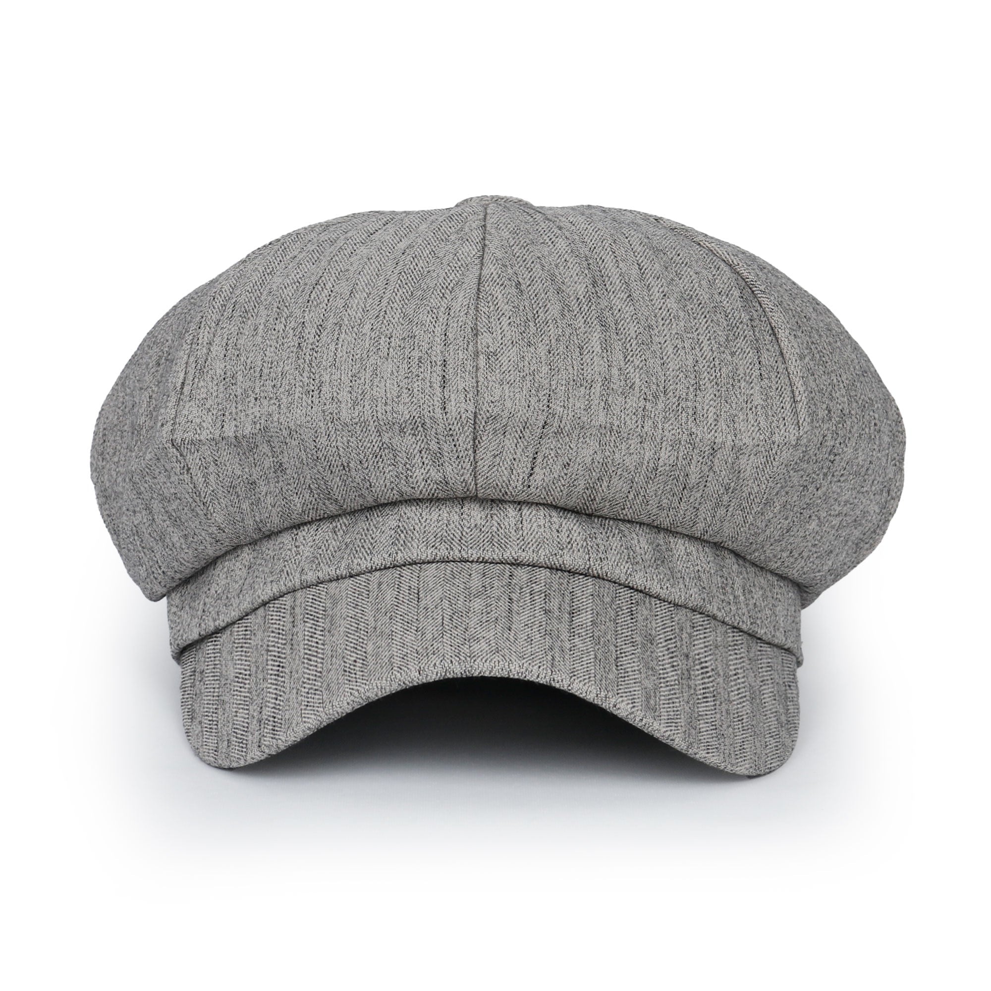 Washed Cotton Newsboy Cabbie Cap Herringbone Duck Bill Flat Hunting Hat