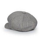 Washed Cotton Newsboy Cabbie Cap Herringbone Duck Bill Flat Hunting Hat