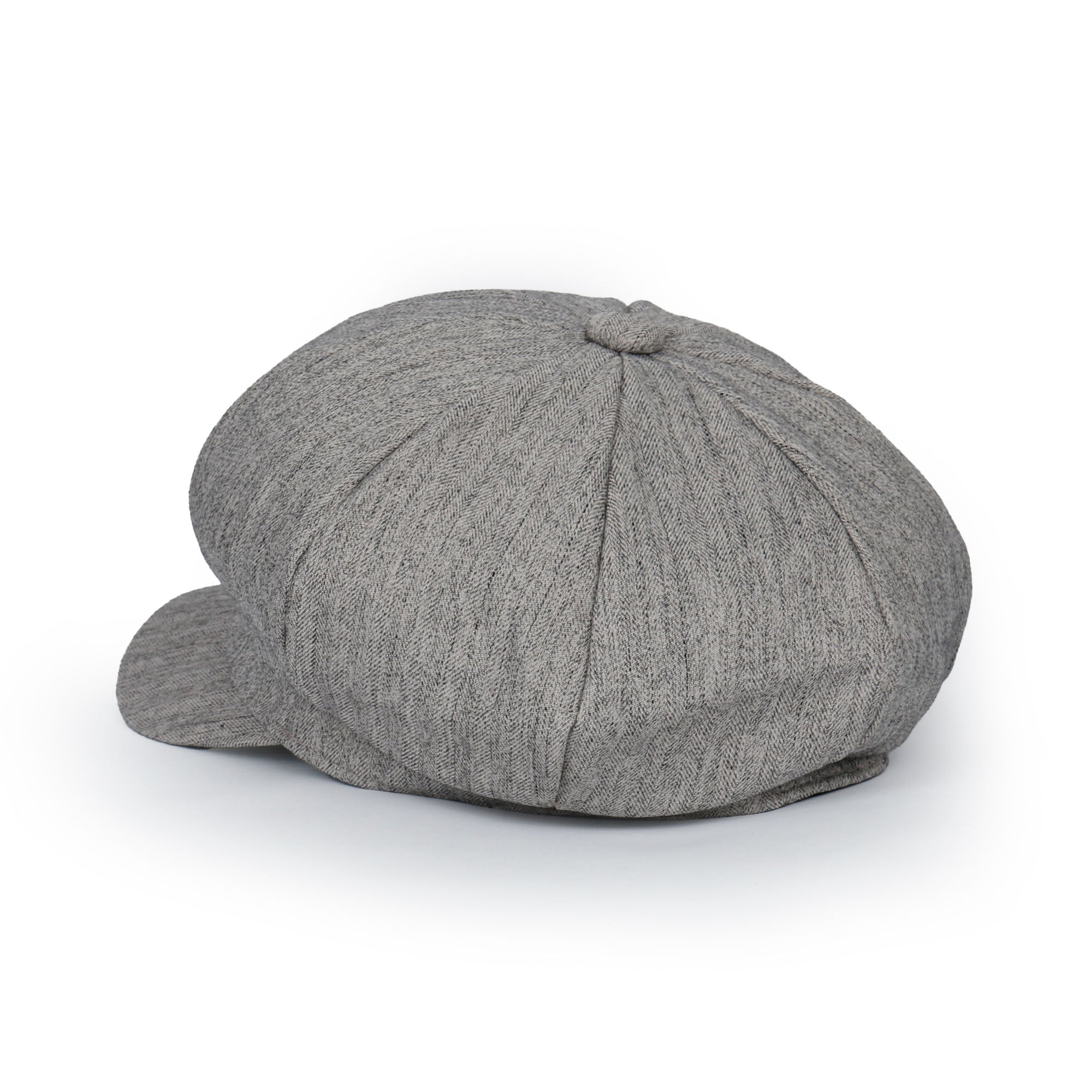 Washed Cotton Newsboy Cabbie Cap Herringbone Duck Bill Flat Hunting Hat