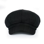 Washed Cotton Newsboy Cabbie Cap Herringbone Duck Bill Flat Hunting Hat