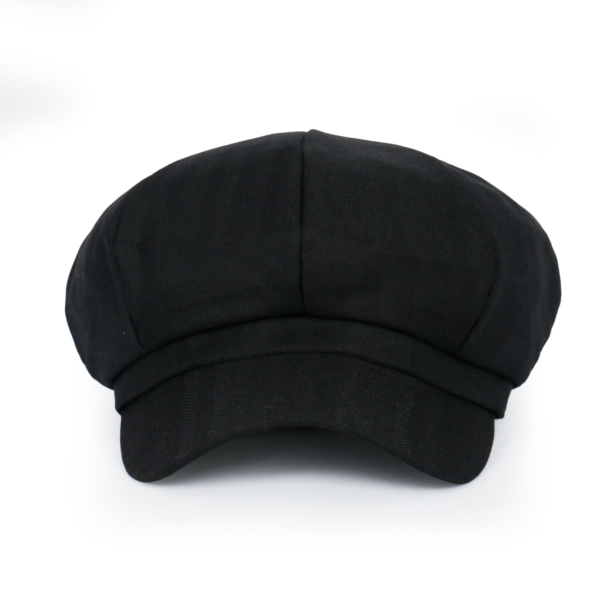 Washed Cotton Newsboy Cabbie Cap Herringbone Duck Bill Flat Hunting Hat