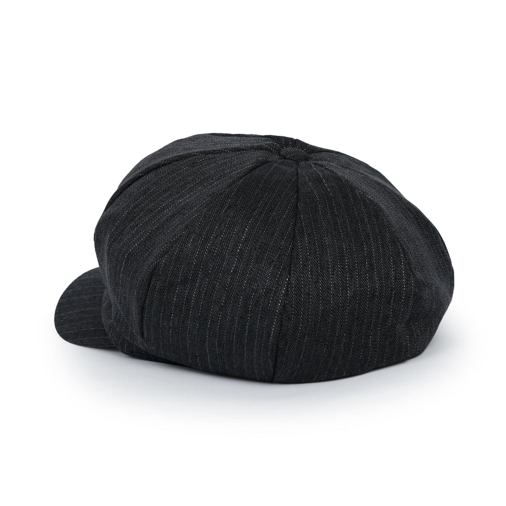 Washed Cotton Newsboy Cabbie Cap Herringbone Duck Bill Flat Hunting Hat