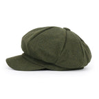 Wool Blend Newsboy Cabbie Cap Baker Boy Ivy Duck Bill Flat Hunting Hat