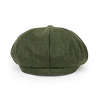 Wool Blend Newsboy Cabbie Cap Baker Boy Ivy Duck Bill Flat Hunting Hat